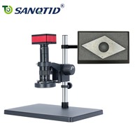 SANQTID TD-4KH-10A 4K 60fps Autofocus Industrial Stereo Electronic Microscope for Manual Switch Between 2D/3D Viewing