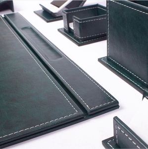 Vega Large <b>Desk</b> <b>Pad</b> 12-Piece Leather <b>Desk</b> Set Office Supplies Organizer & Accessories Stationary Set for Office or Study - Product Image 2
