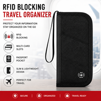 Portefeuilles de voyage personnalisés pour passeports, porte-cartes, organiseur de documents, étui pour passeports de voyage en famille avec blocage RFID