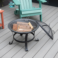 Poêle à bois d'extérieur pour jardin, foyer, brasero, chauffage au bois, portable