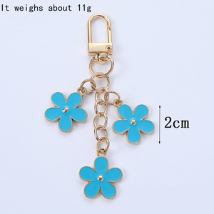 TG-2676 Vente en gros de pendentifs porte-clés fleuris colorés, créatifs, double face, pour la décoration de sacs et d'écouteurs - Product Image 3