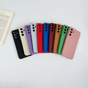 <span class=keywords><strong>Coque</strong></span> en <span class=keywords><strong>silicone</strong></span> couleur unie bonbons pour Galaxy A55 C55 S23 W24 <span class=keywords><strong>A33</strong></span> A73 A24 A54 XCover7 S24 souple TPU mat couverture de téléphone iPhone Pro - Product Image 2