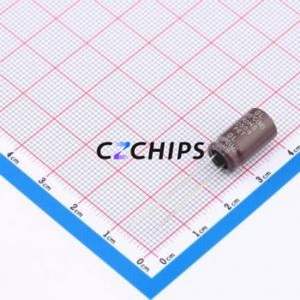 470uF16V8x14GL ตัวเก็บประจุอลูมิเนียมอิเล็กโทรไลติกผ่านรู D8xL14mm 470uF 20% 16V 750mA-100kHz - Product Image 2