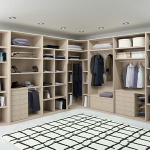 YALIG Armoire moderne de petite taille en forme de L, dressing, design de chambre à coucher - Product Image 5