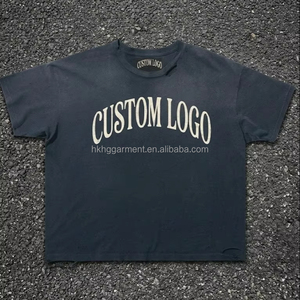 T-shirt en coton léger pour homme, effet soleil délavé, logo personnalisé, style vintage, effet usé, t-shirt en coton pour homme - Product Image 1