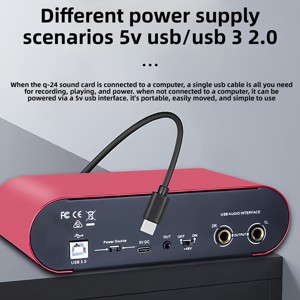 <span class=keywords><strong>Tarjeta</strong></span> <span class=keywords><strong>de</strong></span> Sonido Profesional con Micrófono Interno para Grabación <span class=keywords><strong>de</strong></span> Música, Karaoke y Composición, Compatible con Teléfonos Móviles, Sin Necesidad <span class=keywords><strong>de</strong></span> Controlador, para Uso Transfronterizo - Product Image 4