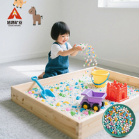 Imiter le sable en porcelaine jouet pour enfants écologique non toxique de haute qualité multi couleurs 3-5mm/5-7mm utilisation du parc d'attractions
