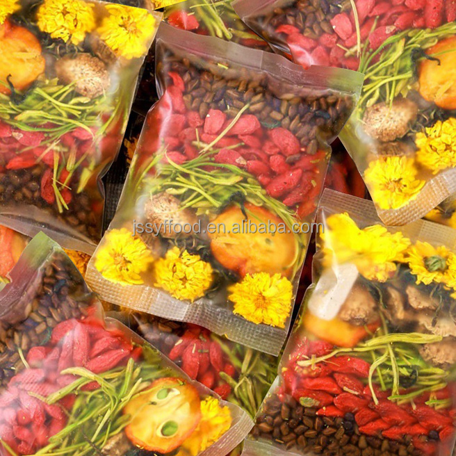 Chinese organic Flower herbal tea wholesale Honeysuckle wolfberry slimming health high blood pressure herbal tea