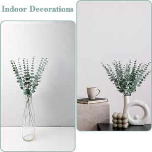 Real Touch Artificial <b>Eucalyptus</b> Leaves High Quality 3 <b>Branches</b> Plant for Home Decor Handmade Mother's Day & Christmas - Product Image 4