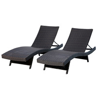Lit de plage en osier extérieur Offre Spéciale, chaise longue en rotin pour le jardin, meubles pour la piscine