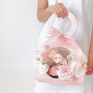 Cajas de papel vacías personalizadas para el Día de San Valentín, decoración de boda, flores, mango redondo, embalaje de regalo, gran oferta - Product Image 6