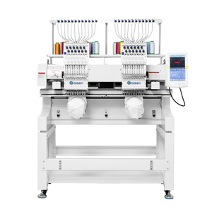 Máquina de Bordar de Doble Cabezal Disen para Gorras, Camisetas y Telas Planas, Máquina de Bordar Digital Profesional de 2 Cabezales para la Industria - Product Image 1