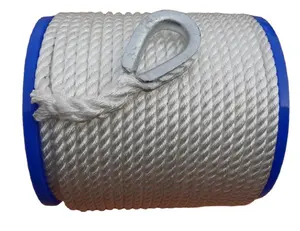 Hoge Duty 3 Strengen Polyester Twist Touw Dock Line Marine Sleepanker Touw