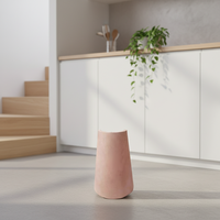 Accessoires de meubles en bois modernes FC-30088 - Panneau en contreplaqué courbé avec pieds de table en arc semi-circulaire