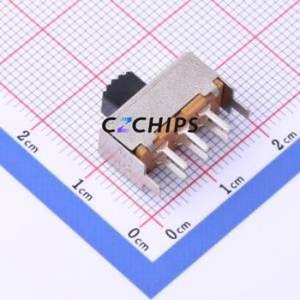 SS22F07L4 Slide Switch Through hole Component (THT) Switch Single Pole Double Throw Rectangle Pin Header PC Pin 17mm - Product Image 2