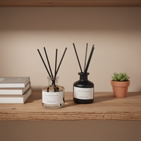 Diffuseur de parfum personnalisé en verre 50 ml, plus de 1000 senteurs, longue durée (plus de 60 jours), pour la maison, la salle de bain, le bureau, avec logo personnalisé