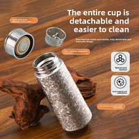 Gourde isotherme personnalisée en titane pur, avec logo, vente en gros, cadeaux d'affaires, pour la gym, le camping en plein air, maintien thermique 6-12 heures