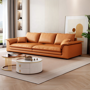 Lounge <strong>Suite</strong> Modern Luxury Sectional Sofa Bed Set with Stainless Steel Legs <strong>Tech</strong> Cloth Cover Living Room Furniture - Product Image 2