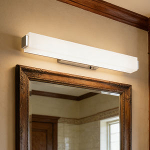 Lámpara LED de tocador impermeable IP44 personalizada, 3CCT regulable, moderna, de aluminio, para espejo de baño, ideal para proyectos hoteleros al por mayor - Product Image 1