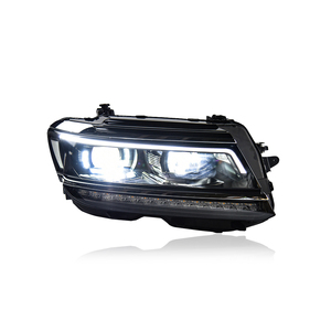 Gruppo Fari LED KGKB per VW <span class=keywords><strong>Tiguan</strong></span> L MK2 5NA 2017-2021, Aggiornamento Versione High Trim, Lente Proiettore DRL 6500K, <span class=keywords><strong>Plug</strong></span> and Play - Product Image 3