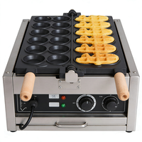 Machine à Taiyaki en forme de poisson commerciale avec prix de gros, machine à gaufres croustillantes, machine à gaufres en forme de poisson industrielle