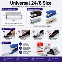 Agrafes de bureau 24/6 en acier de qualité supérieure, vente en gros directe usine, agrafes OEM disponibles