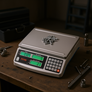 Báscula Digital de Conteo Vevor de 30 Kg con Precisión de 1 G, Báscula de Banco con 3 Pantallas LCD para Pesar Piezas, Monedas, Joyas e Inventario - Product Image 2