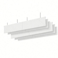 Panneau de plafond suspendu, panneau déflecteur, panneaux de plafond en laine de verre, panneaux en fibre haute performance, installation directe sur ciment