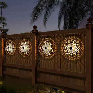 Lampe murale solaire LED <span class=keywords><strong>Datura</strong></span> Tournesol en promotion, étanche IP65, en métal, pour éclairage paysager décoratif extérieur de jardin - Product Image 2