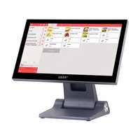 Sistema POS GSAN de 15.6 Pulgadas, Terminal Punto de Venta Todo en Uno con Pantalla Táctil para Tiendas Minoristas, Sistema de Pago de Pedidos, Caja Registradora