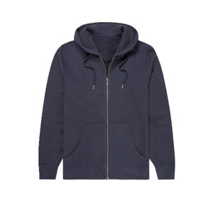 Sweat à capuche zippé d'hiver pour homme, confort optimal, tissu uni teint, respirant, doublure douce écologique, pratique pour un usage quotidien en extérieur - Product Image 1