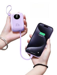 شاحن محمول صغير جديد لعام 2026 بسعة 20000 مللي أمبير في الساعة مع بطارية ليثيوم بوليمر وشاشة LED وشحن سريع 20 واط وكابلين مدمجين - Product Image 4