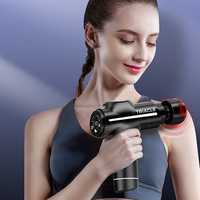 Pistolet de massage corporel complet à 5 vitesses réglables, 6 têtes multifonctions, moteur sans balais de 45 mm, soulagement myofascial