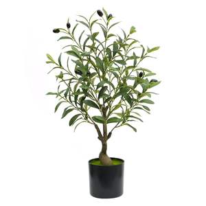Arbre d'olivier artificiel détachable, plante en soie, feuilles d'olivier artificielles en pot, plantes artificielles d'intérieur, décoration, best-seller - Product Image 4