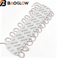 Modules LED SMD 2835 DC 12V IP65 étanches pour enseignes publicitaires commerciales, 1,5W LED haute luminosité, module 3 LED