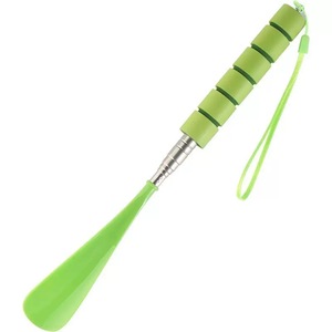 Vente en gros de chausse-pied télescopique en plastique et en acier inoxydable, réglable en longueur, pour la maison, à long manche - Product Image 5
