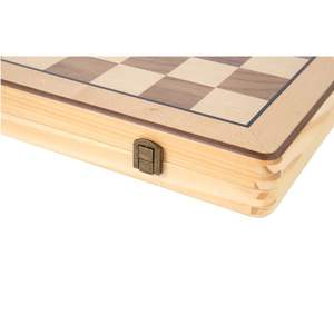Juego de Ajedrez y <span class=keywords><strong>Ludo</strong></span> de Madera de 15 Pulgadas, Caja de Ajedrez Plegable con Diseño Magnético de Lujo para Uso Interior de Niños, Ecológico y de Alta Calidad - Product Image 6