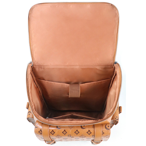 Fashion Vintage Leather <b>Backpack</b> Casual Travel Laptop <b>Backpack</b> Large Capacity Unisex Custom Logo OEM - Product Image 3