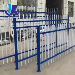 Easy-to-assemble decorative zinc steel fence and gate for residential villas
