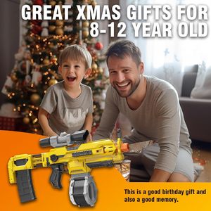 Arma de Brinquedo para Balas Macias Elétricas, Blaster Automático com 3 Motores, Atira até 50 Pés para Jogos de Tiro ao Ar Livre para Adultos - Product Image 2