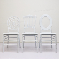 Chaises de salle à manger modernes en PP blanc, empilables, assemblées, robustes, pour événements, mariages, hôtels, pelouses, location extérieure 2026
