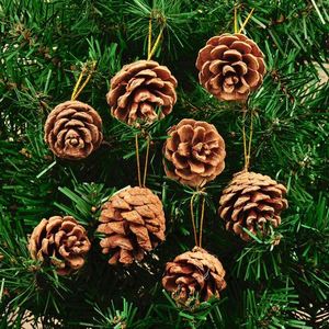 Adornos Colgantes para Árbol de Navidad USA Mairun USA 823, Piñas de Pino Naturales de Madera, Funciona con Pilas, Clasificación IP67, 4 cm, Paquete de 6 - Product Image 6