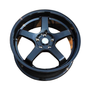 Rueda de Aleación Forjada Personalizada de Alta Calidad Surrit de 15', 16', 17', 18 Pulgadas, Personalizable OEM L053, Cinco Radios, Negra - Product Image 4