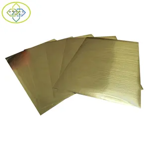 Glossy metallic sticker sheet for laser and inkjet printer aluminium PET A4 gold adhesive sticker