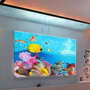 Autocollants rectangulaires écologiques 3D pour fond de poisson Décorations de réservoir d'<span class=keywords><strong>aquarium</strong></span> en plastique de style moderne Emballé dans une boîte - Product Image 3