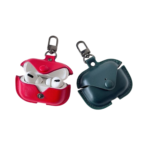Retro Style Durable Earbuds Case with Lock Closure - Scratch-Resistant PU Leather Cover for Pro Series Support Pro1/2 Model