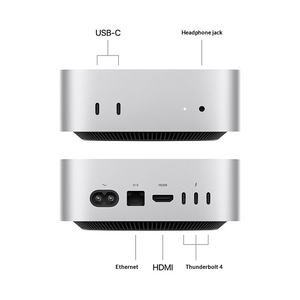 <span class=keywords><strong>Mini</strong></span> Computadora de Escritorio Apples M4 Plateada (10+10 Núcleos) Diseño y Dibujo de Oficina - Product Image 3
