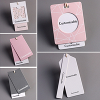 Étiquette volante créative Étiquette de vêtements personnalisée haut de gamme Étiquette de vêtement scellée Étiquette volante rose