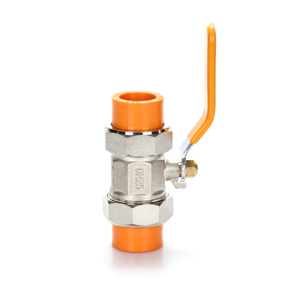 Vente chaude Ppr Double Union Ball Valve Plomberie Ppr Tuyau Vanne Corps En Métal Ball Vanne Avec Longue Poignée - Product Image 2