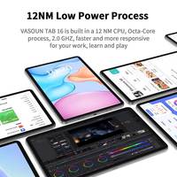 Tablette Tactile de Luxe 12 Pouces 5G Wi-Fi 4G avec Carte SIM Android 13 Octa Core RAM 16Go ROM 256Go Écran 2K Incell